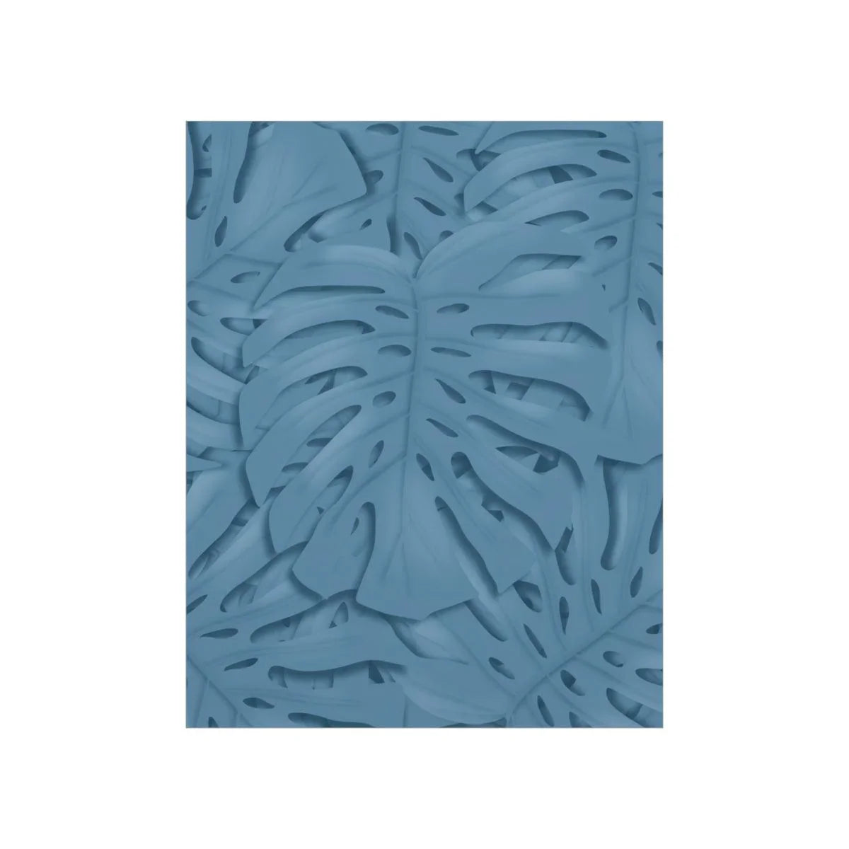 Cerulean Monstera Botanical Print – Unframed Wall Art