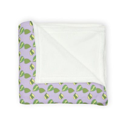 Hoya Kerrii Pattern Cozy Fleece Throw Blanket