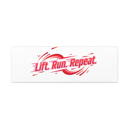 Lift Run Repeat Canvas | Fitness Wall Art, Gym Motivation