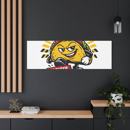 Tacos Not Tariffs Canvas | political taco pun, tariff backtrack meme