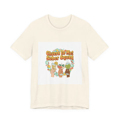 Cheers to Me Sober Squad Tee | Dry January Shirt, Sober Curious Mocktail