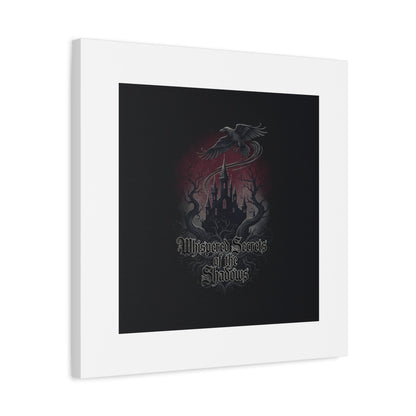Whispered Secrets of the Shadows Castle Wall Art, Matte Canvas | Gothic Medieval Decor