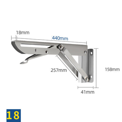 Stainless Steel K-shaped Folding Triangle Bracket Wall Shelf Shelf Support Frame
