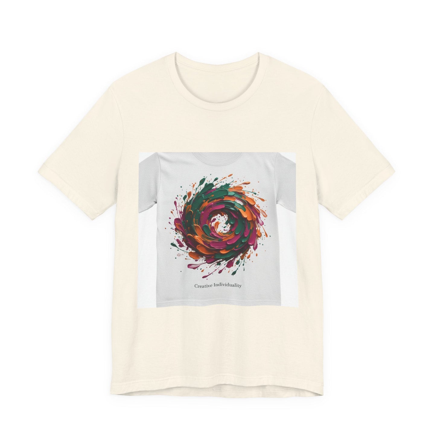 Abstract Floral Swirl Tee | Painterly Brushstroke Apparel, Artsy Graphic Design