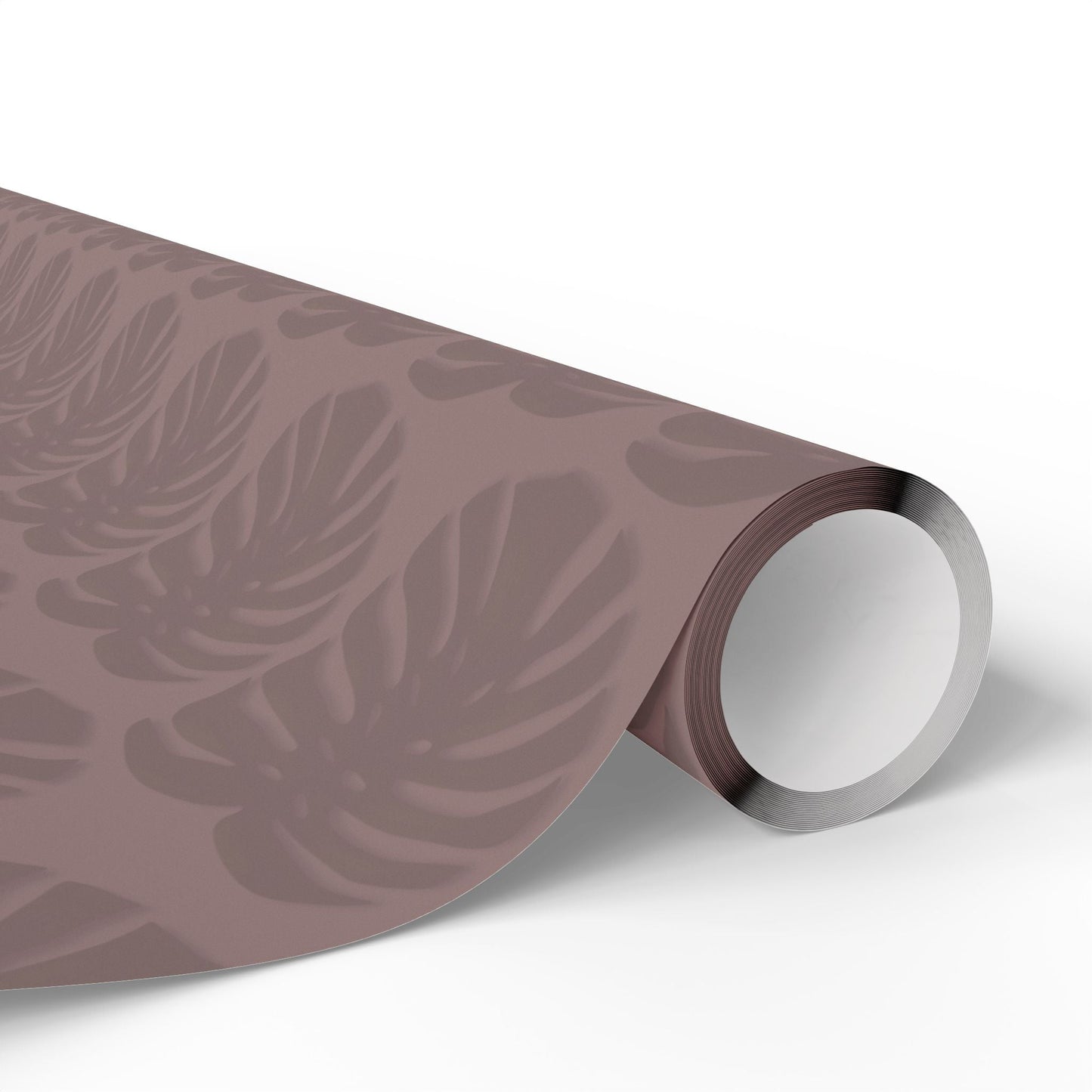 Monstera Leaf Mauve Wrapping Paper – Botanical Gift Wrap Roll