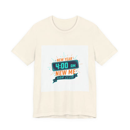 New Year 4:00 AM New Me Tee | Holiday Apparel, Festive Party Shirt