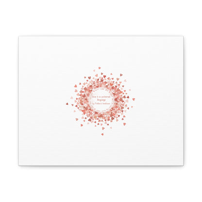 Tiny Heart Confetti Canvas | Matte Stretched Wall Art