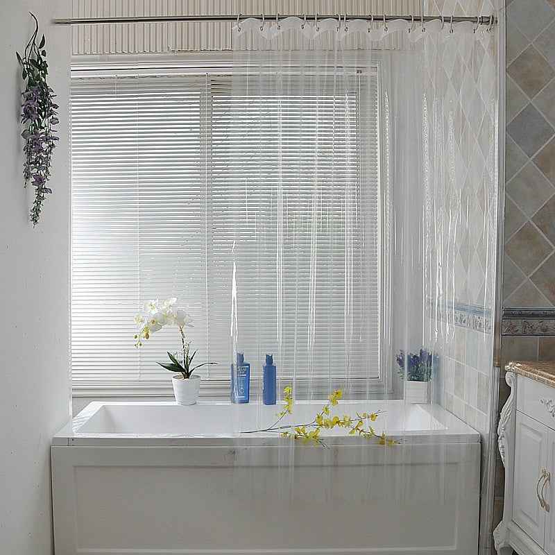 Magnetic Transparent Waterproof Shower Curtain
