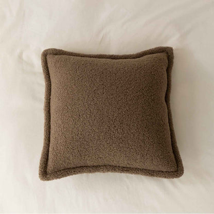 Sofa Backrest Grain Wool Plush Pillow Bedside Cushion