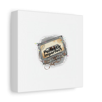Perfectly Imperfect Cassette, Canvas Print | Analog Error, glitch art static