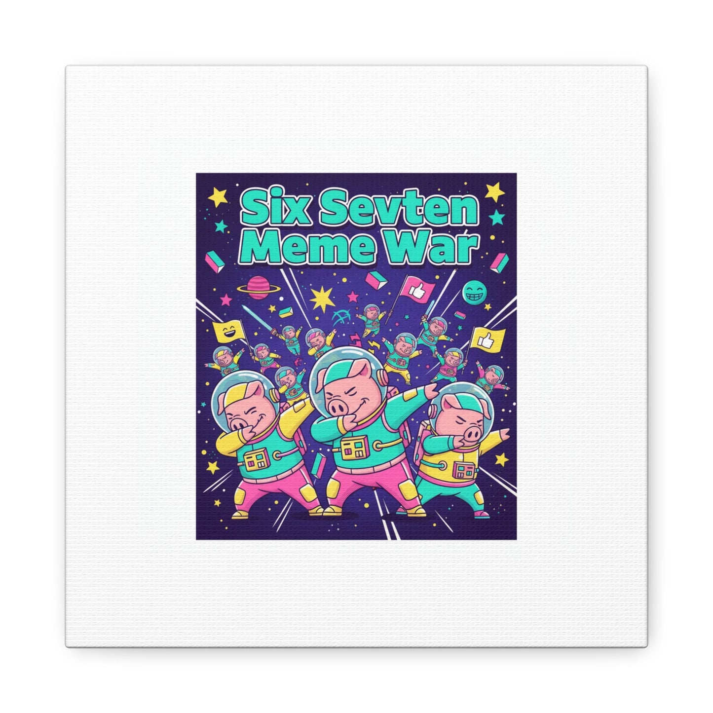 Six Sevven Meme War™ Canvas Tote | Nissspelled Edition
