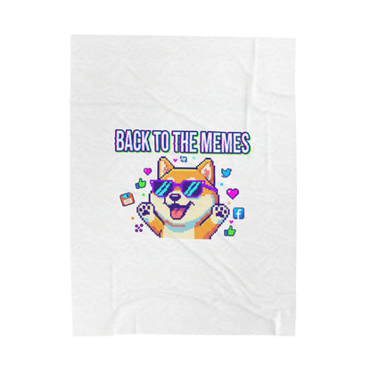 Back to the Memes Velveteen Plush Blanket | meme throwback, 2000s internet