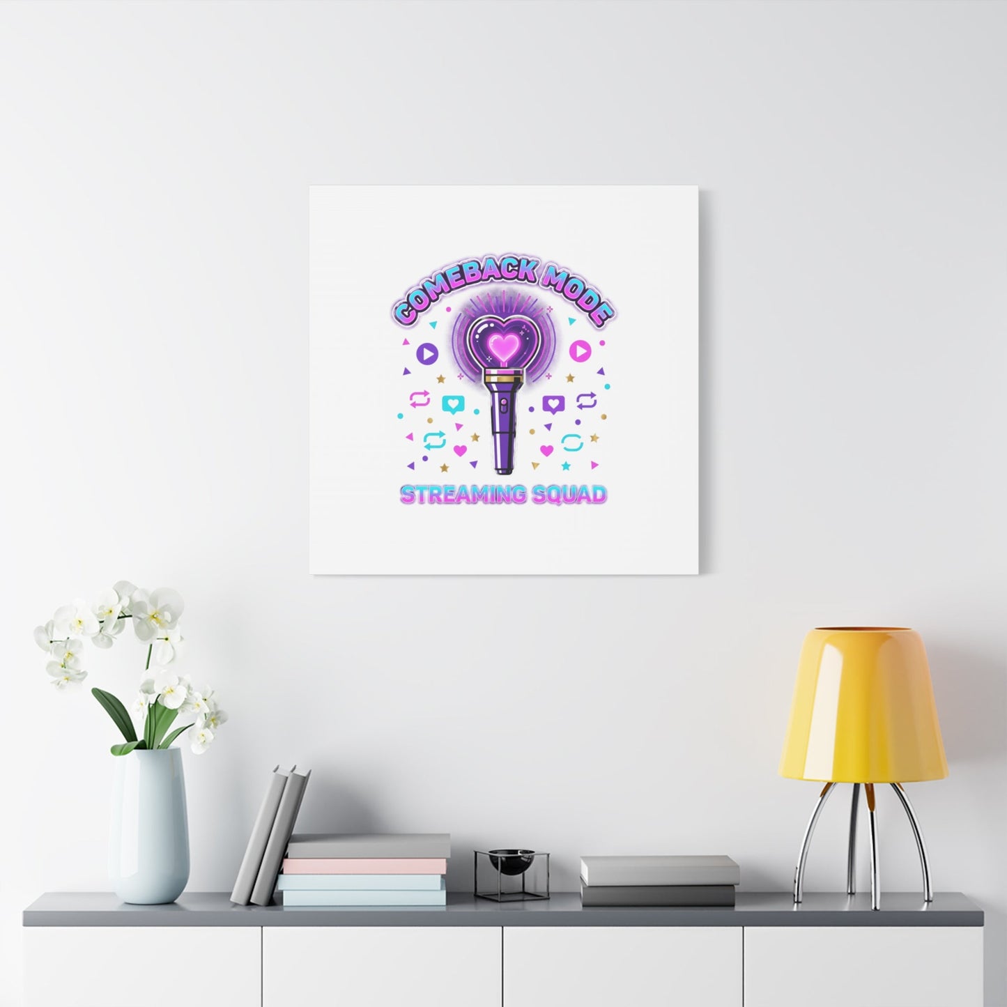 Comeback Mode Lightstick Canvas | K-pop Comeback, Streaming Squad
