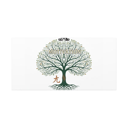 Handwritten Doodle Tree Canvas | Matte Stretched Wall Art