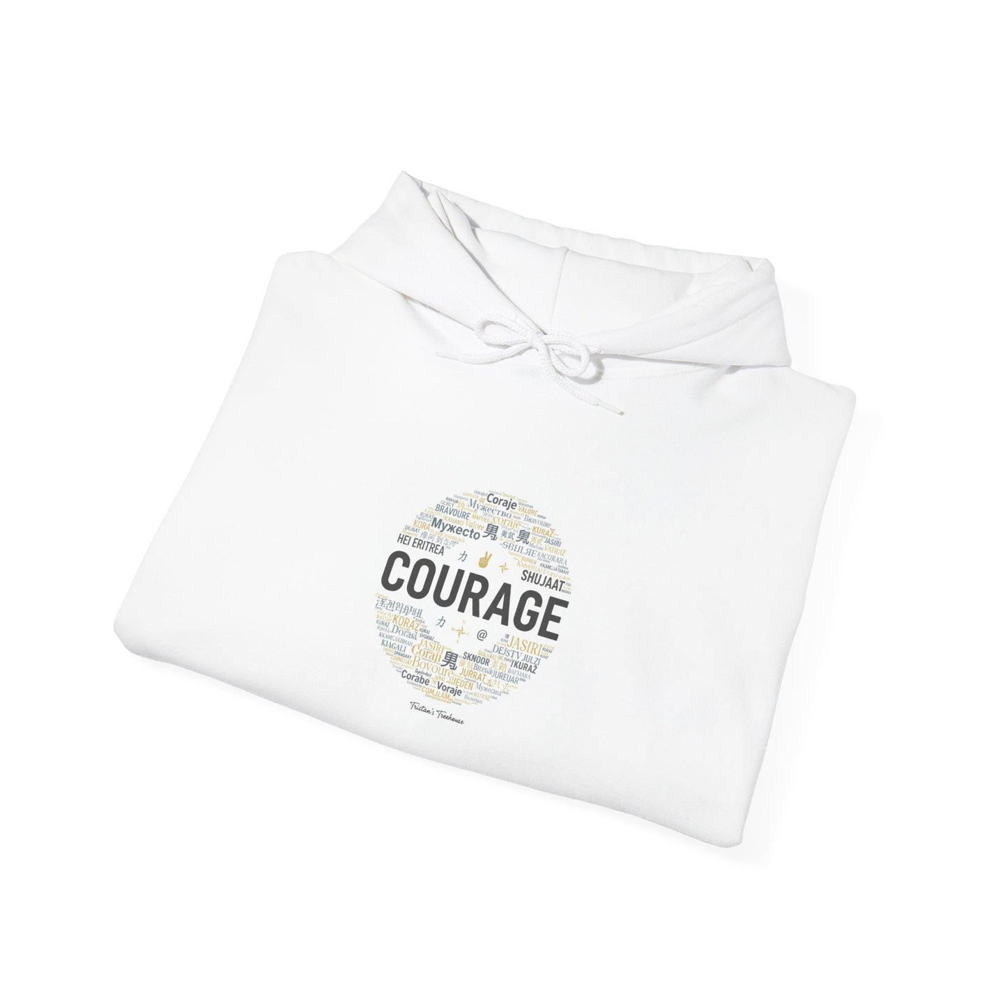Courage Minimalist Circle Hoodie | Fresh Start apparel, reset mode design