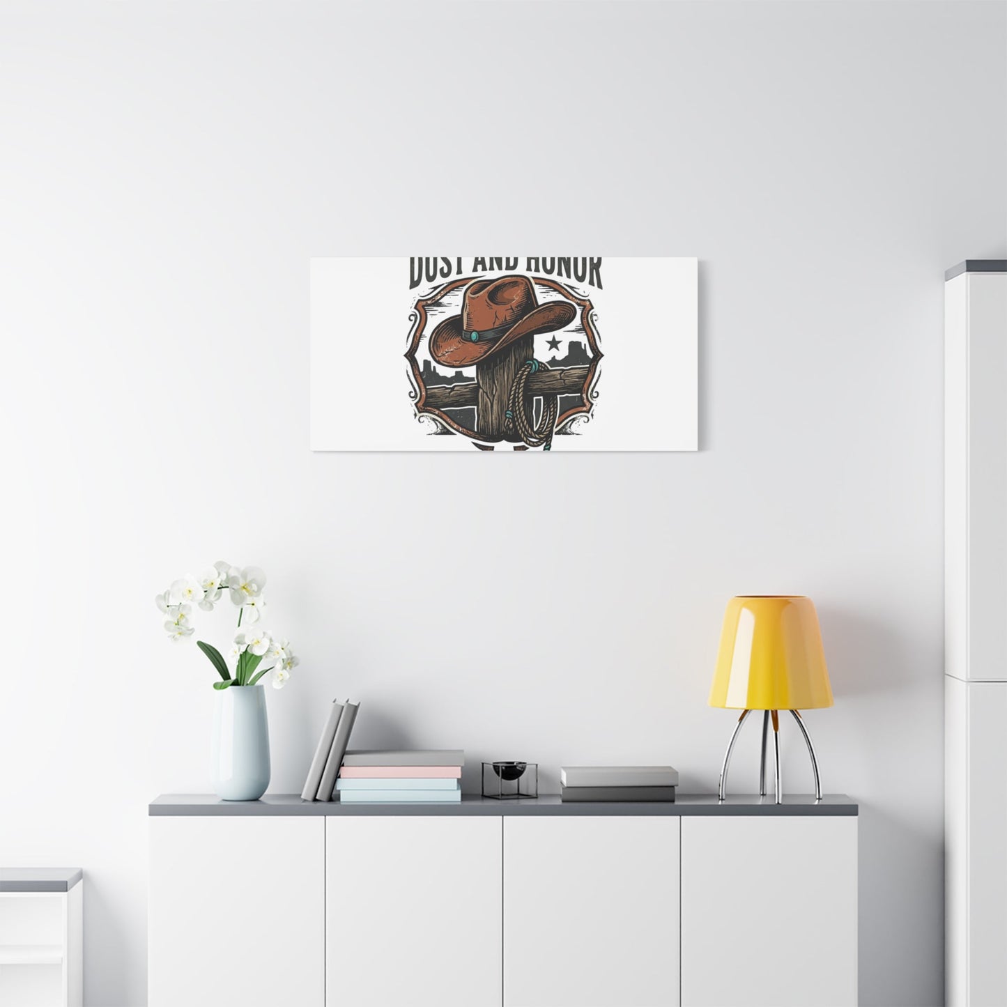 Built on Dust and Honor Canvas | Western cowboy, vintage Americana