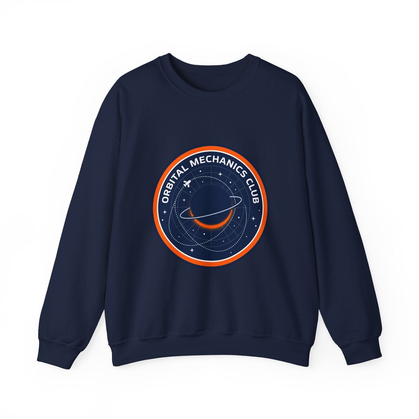 Orbital Mechanics Club Sweatshirt | mission patch, space science