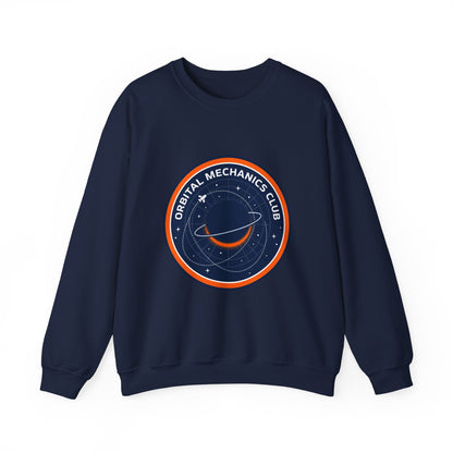 Orbital Mechanics Club Sweatshirt | mission patch, space science