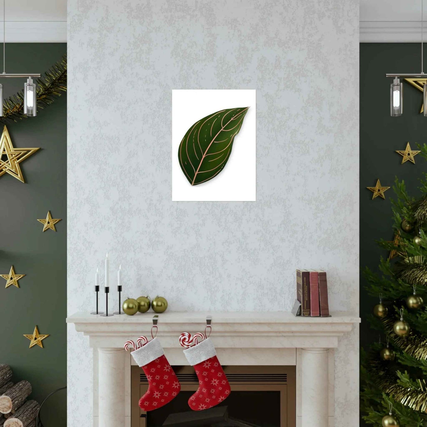 Aglaonema Rotundum Botanical Print – Unframed Wall Art