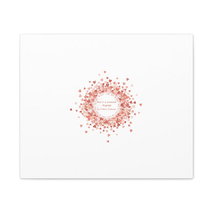 Tiny Heart Confetti Canvas | Matte Stretched Wall Art