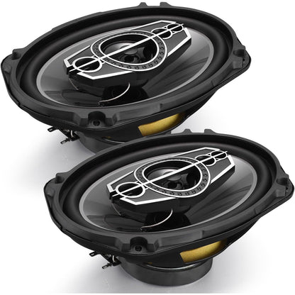 6 X 9 Coaxial Audio Speakers (Pair) 5-way 1000W Peak 4 Ohm Coaxial Tweeters Door Speakers
