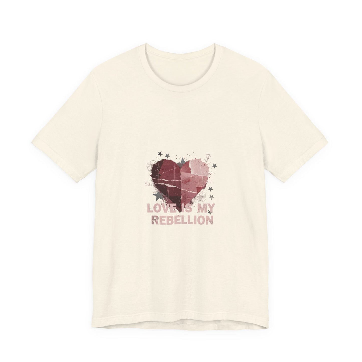 Love Is My Rebellion Tee | grunge heart shirt, distressed love tee