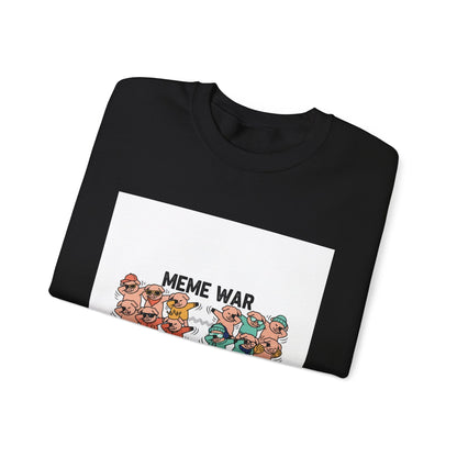 Meme War Graphic Sweatshirt, Disco Florals Retro Paisley