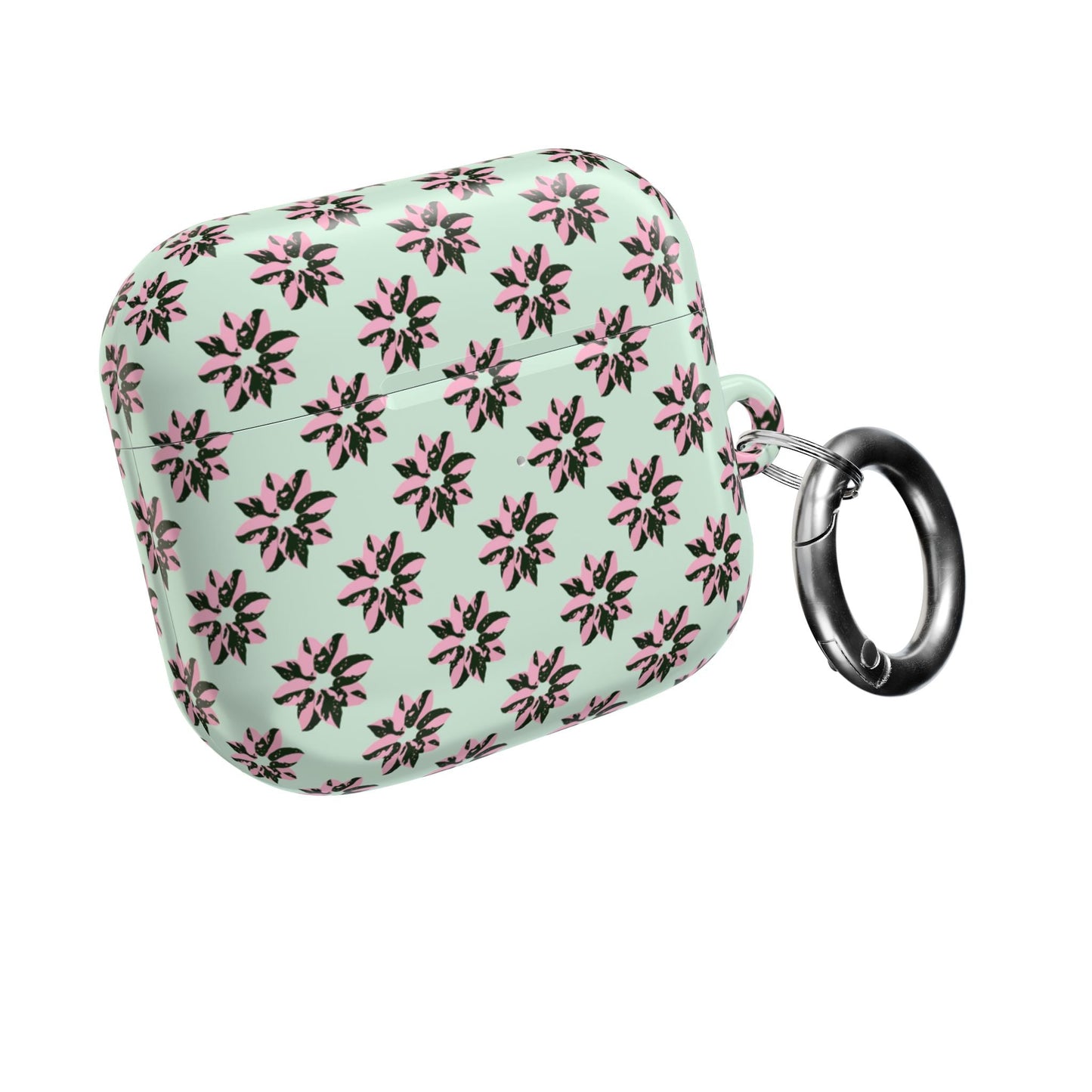 Pink Princess Philodendron Pattern AirPod Case