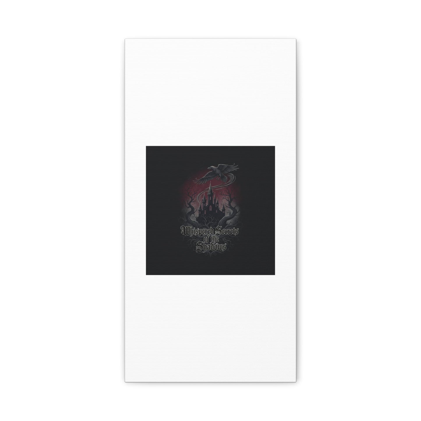 Whispered Secrets of the Shadows Castle Wall Art, Matte Canvas | Gothic Medieval Decor