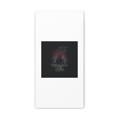 Whispered Secrets of the Shadows Castle Wall Art, Matte Canvas | Gothic Medieval Decor