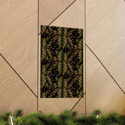 Calathea Pinstripe Botanical Print – Unframed Wall Art
