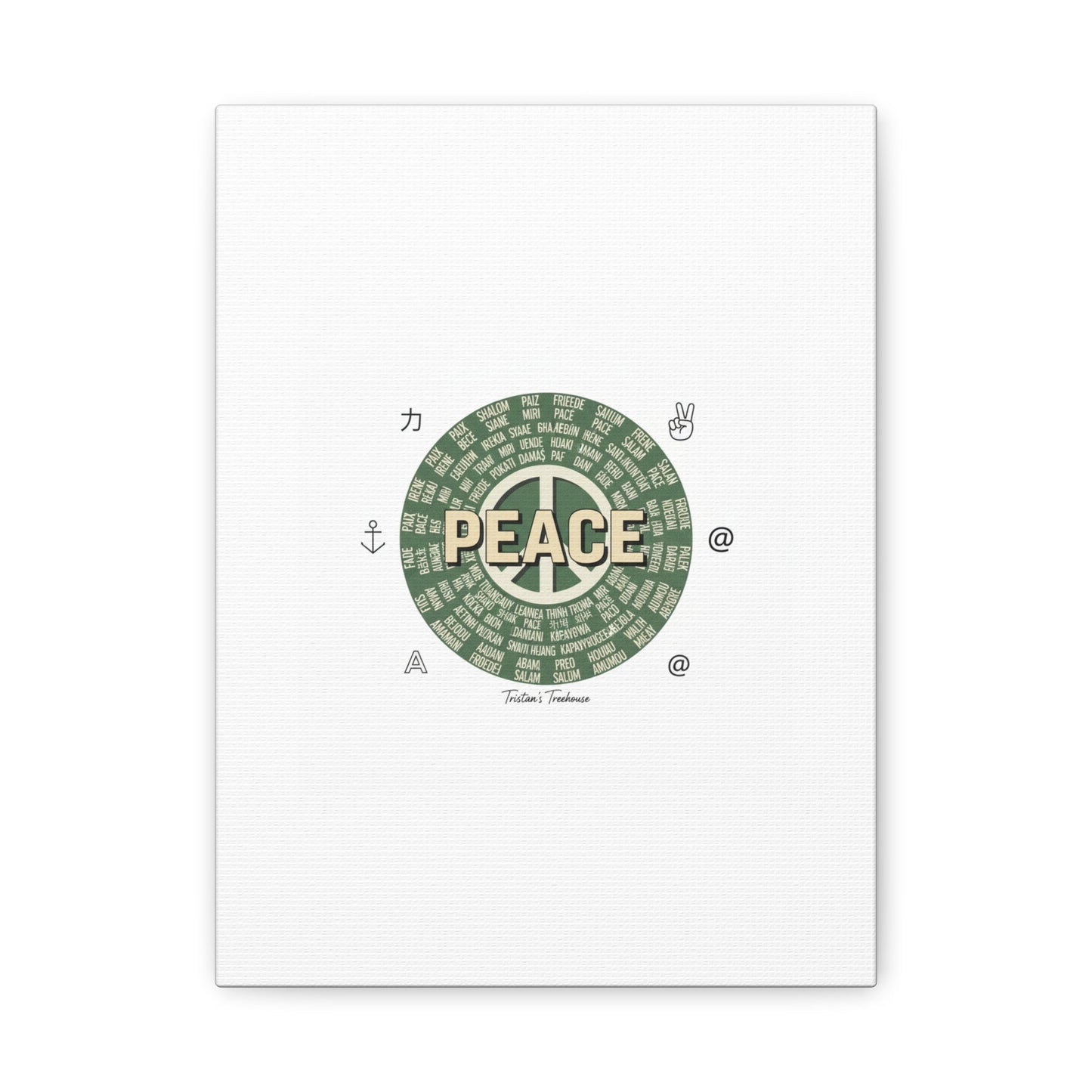 Peace doodle canvas | hand drawn sketch aesthetic, handwritten message