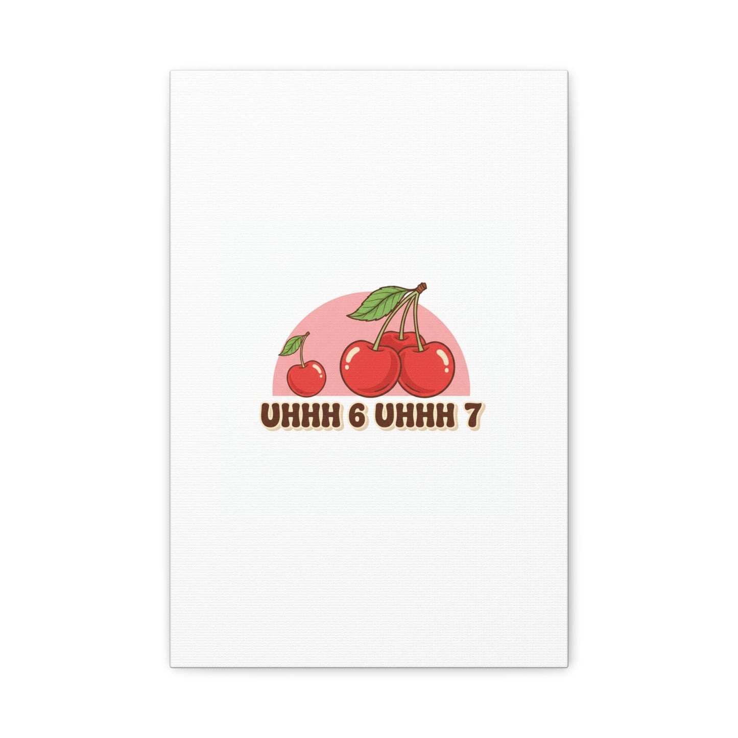 Six Severn Cherry Retro Graphic Canvas | kawaii fruit print, vintage cherry design