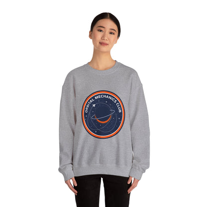 Orbital Mechanics Club Sweatshirt | mission patch, space science
