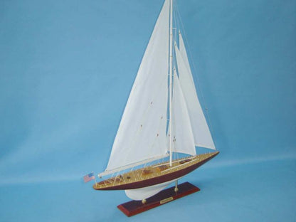 Wooden William Fife Limited Model Sailboat Decoration 35""