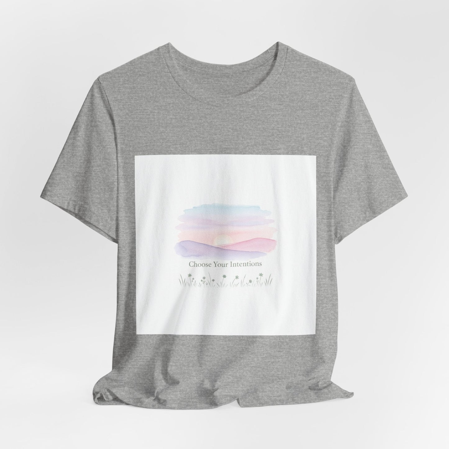 gentle intentions tee | mindful wellness pastel gradient