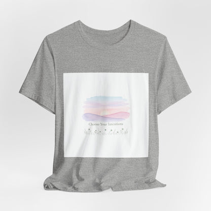 gentle intentions tee | mindful wellness pastel gradient
