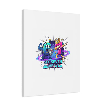 Six Seven Meme War Canvas | Legendary Internet Battle Art, Viral Culture Wall Decor