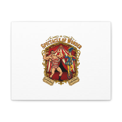 Spectacle of Wonder Circus Art Print, Canvas | Vintage Carnival Design