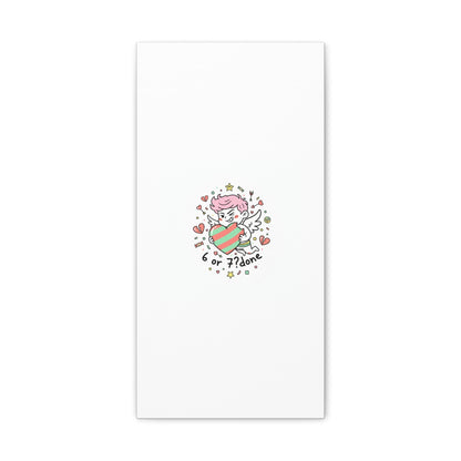 Weird Cupid heart illustration Canvas | Weird Valentine, quirky chaotic love