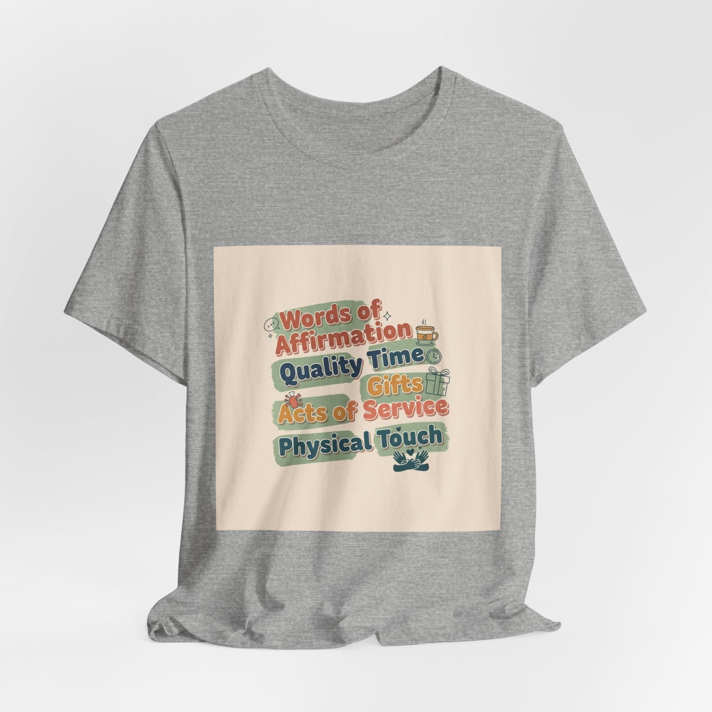 Love Languages Meme T-Shirt | acts of snacks, quiet love, relationship humor