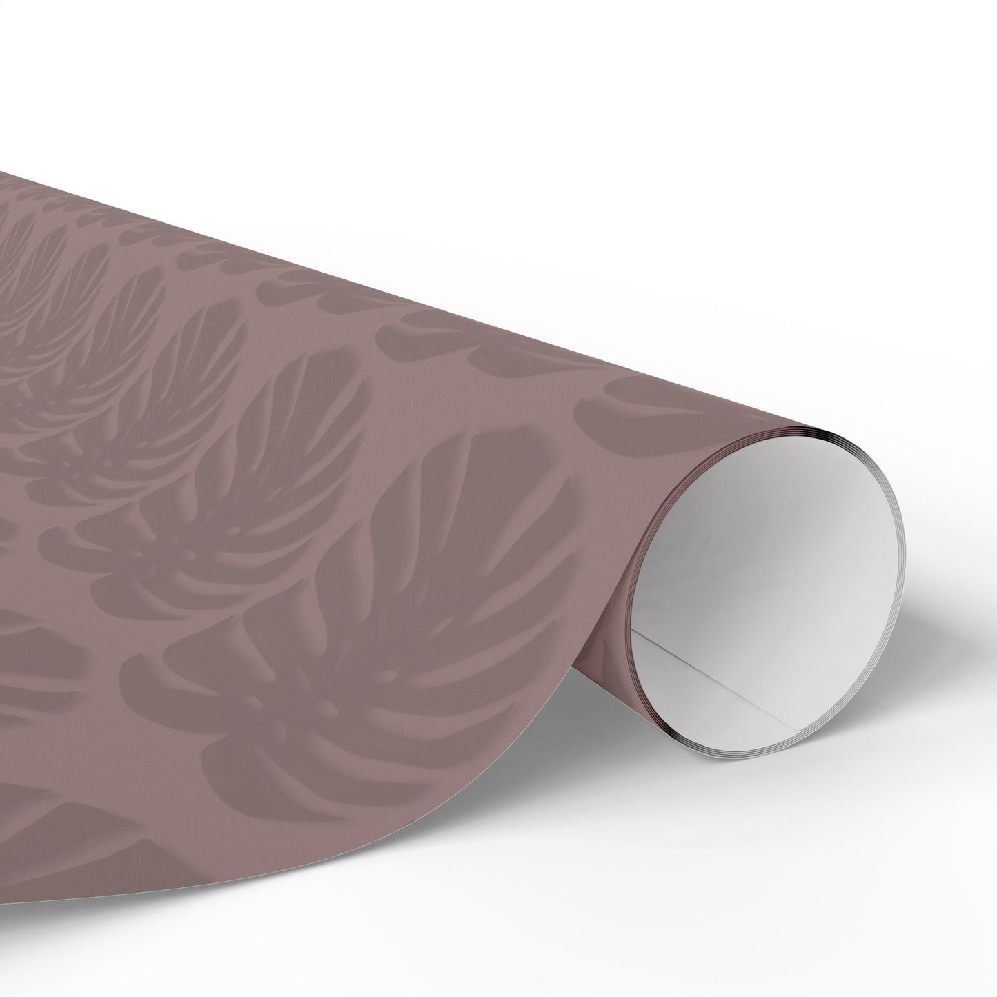 Monstera Leaf Mauve Wrapping Paper – Botanical Gift Wrap Roll