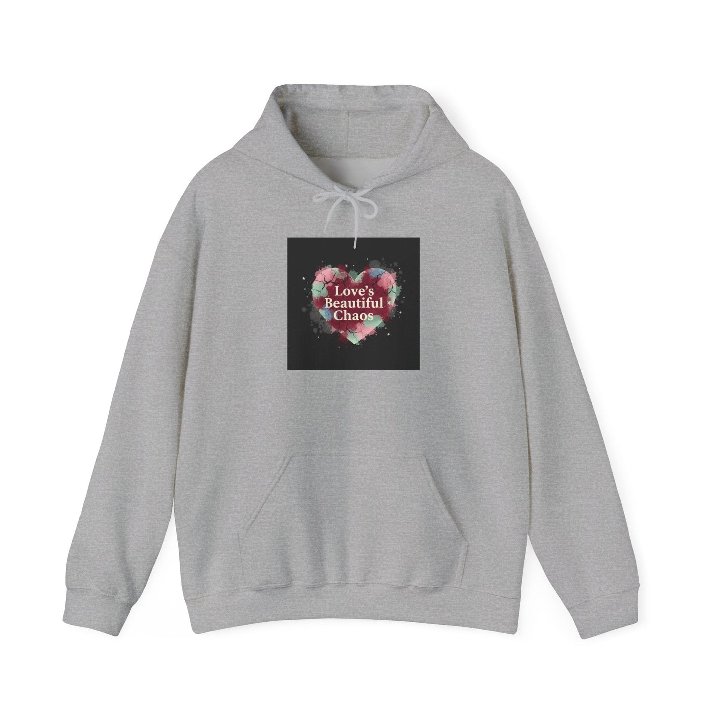 Distressed Heart Collage Hoodie | Soft Grunge Hearts, punk heart design