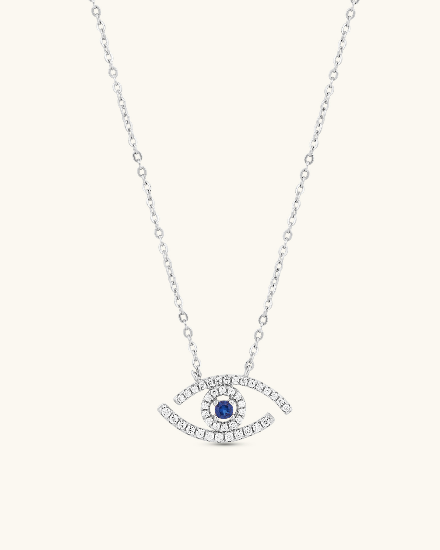Evil Eye Sapphire Necklace