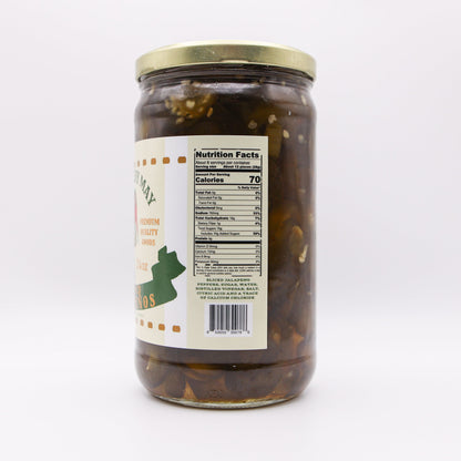 Sweet Heat Candied Jalapeños 2 pack – The Lady May’s Small-Batch Cowboy Candy | Sweet & Spicy Pickled Jalapeños in 24oz Glass Jar