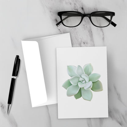 Pachyveria Haagei Succulent Greeting Card – Blank Inside With Envelope