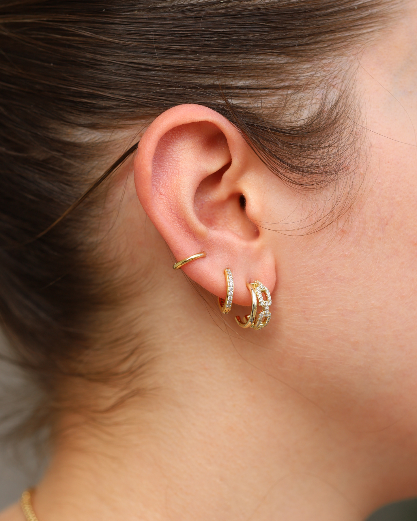 Double Paperclip Hoops