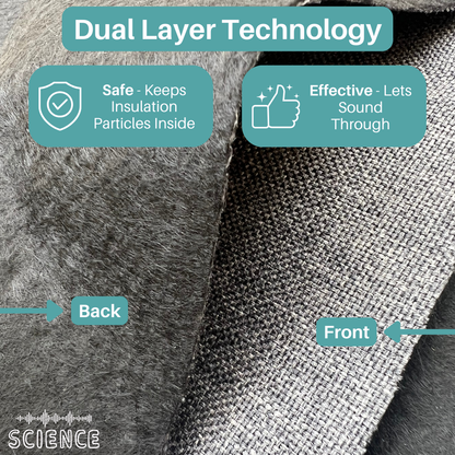 Fire Treated Acoustic Fabric - SoundAssured Dual Layer Acoustical Fabric (100% Acoustic Transparency)
