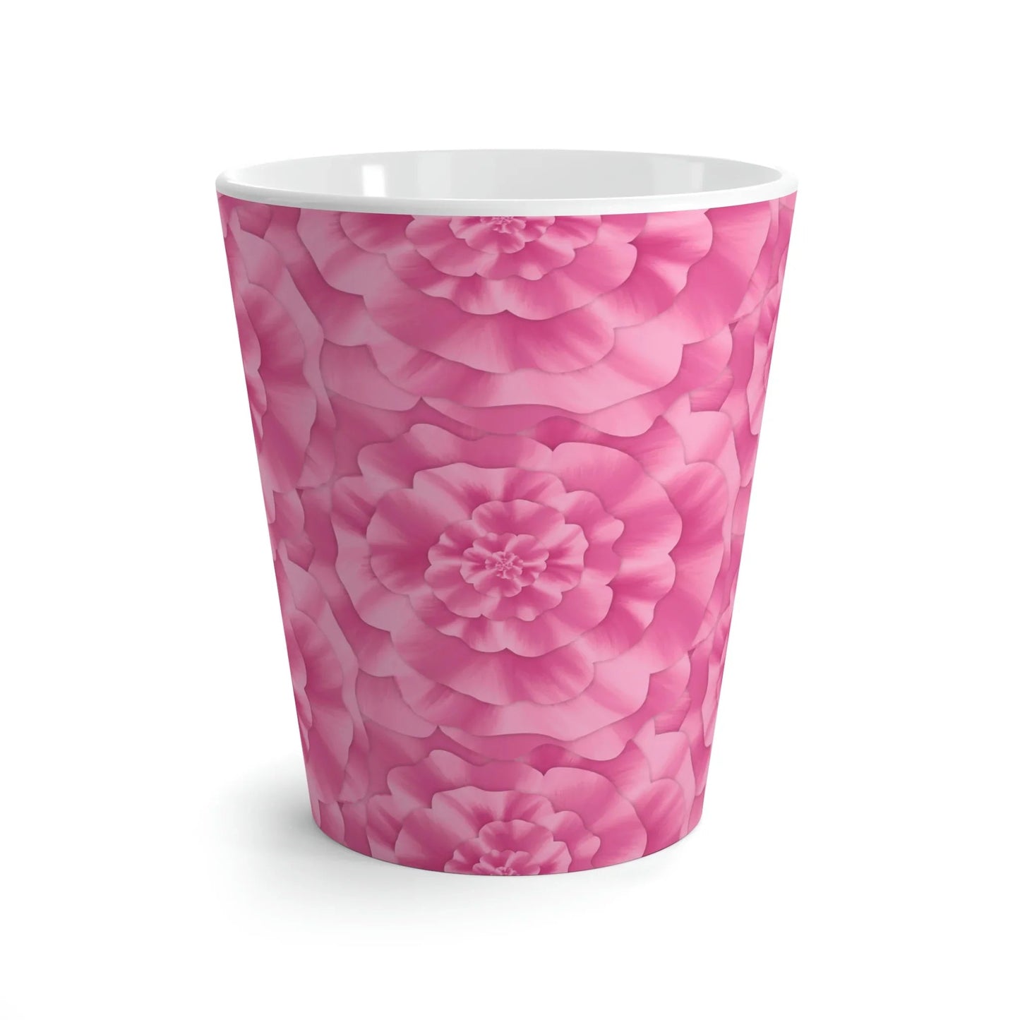 Peony Pattern Ceramic Mug 12 oz