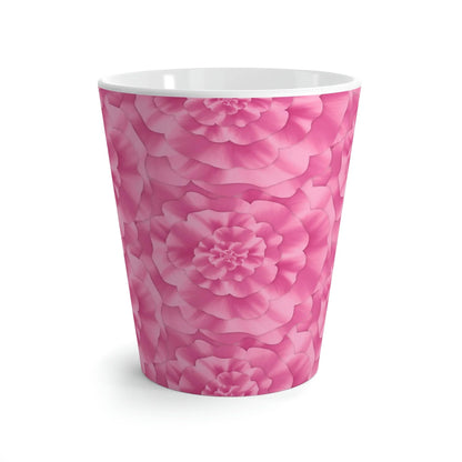 Peony Pattern Ceramic Mug 12 oz